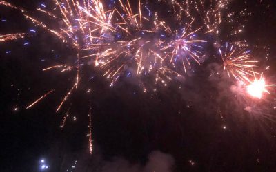 Feuerwerk im Haus am Berg